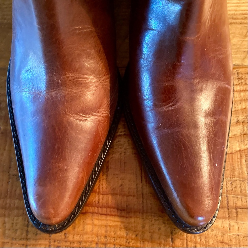 Matisse Albuquerque Prairie Leather Cowboy Boots Western Brazil Brown Size 7.5 - Picture 2 of 14
